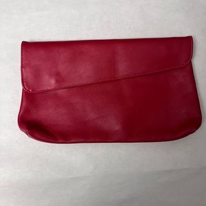 Vintage Juliette Red Leather Clutch
